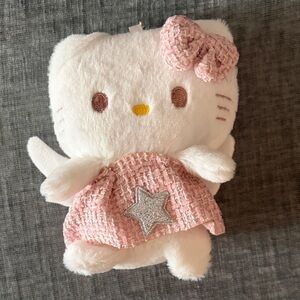 Hello Kitty Angel Plush Dangler with Pink Dress and Silver Star